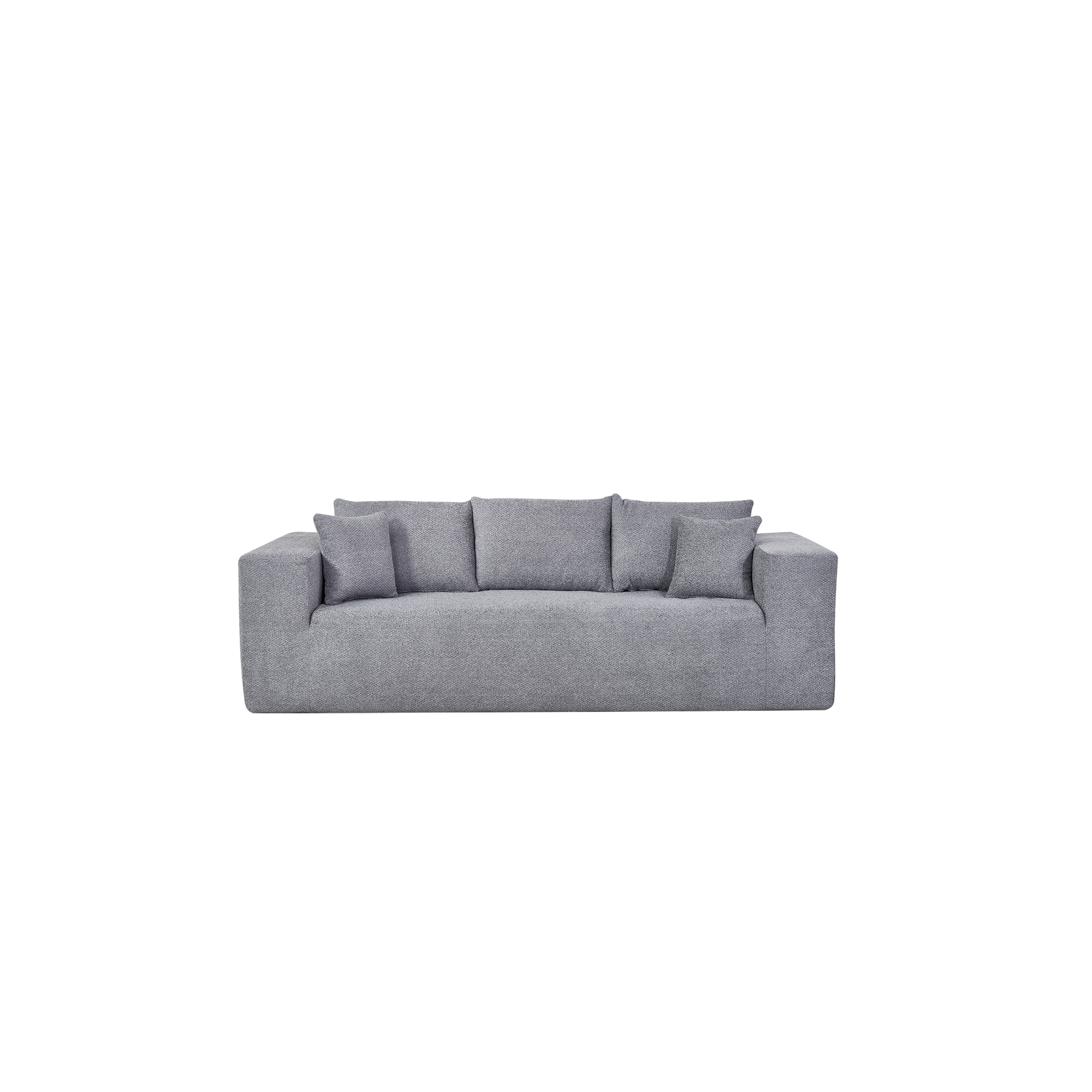 Elegant flex Grey Triple-Seat Sofa