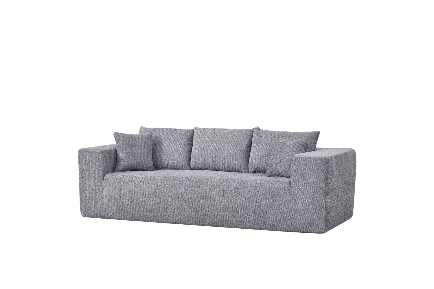 Elegant flex Grey Triple-Seat Sofa