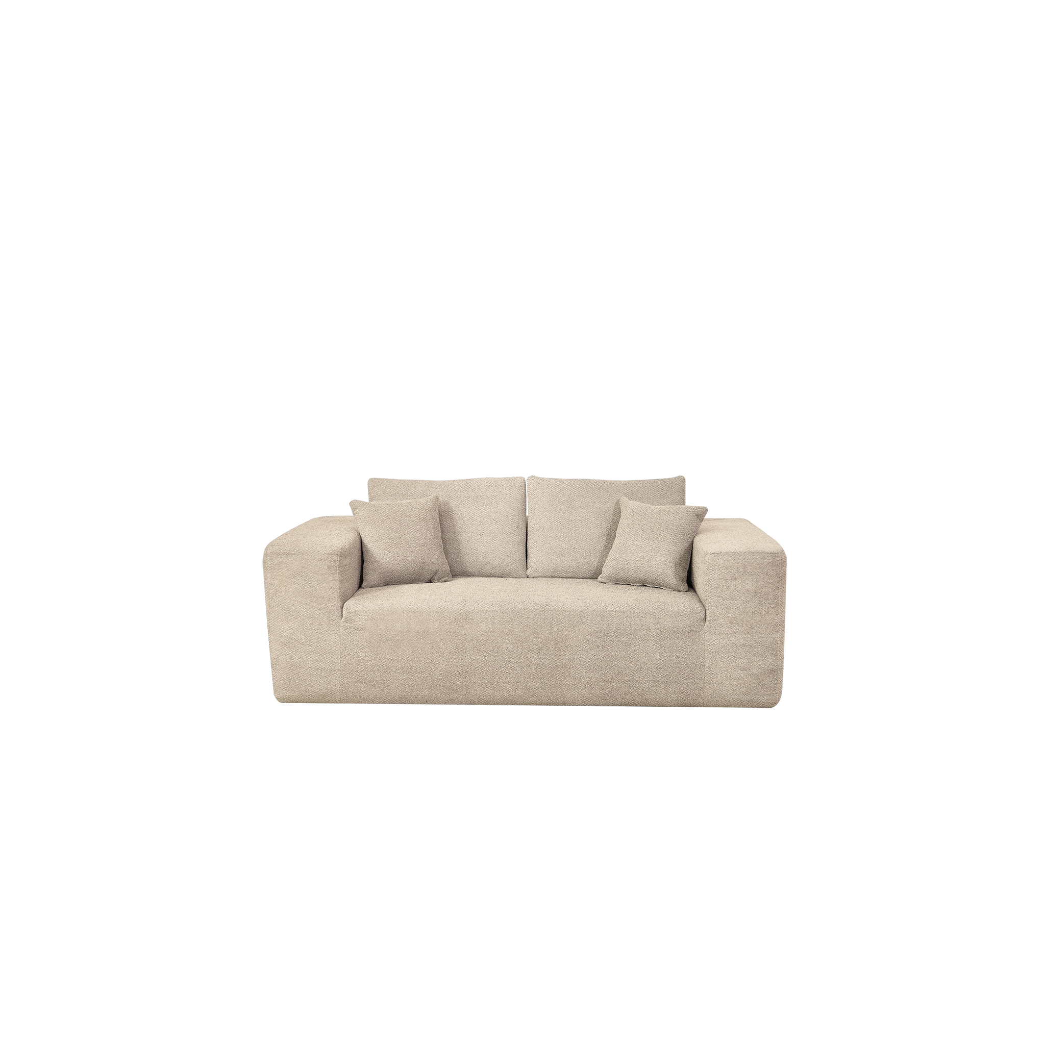 Elegant flex Beige Sofa for 2 Loveseat