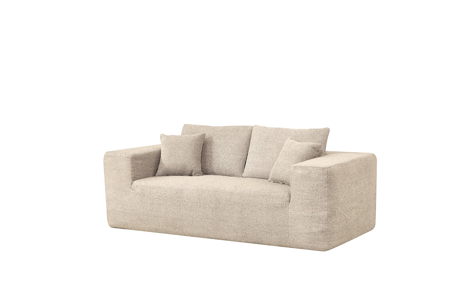 Elegant flex Beige Sofa for 2 Loveseat