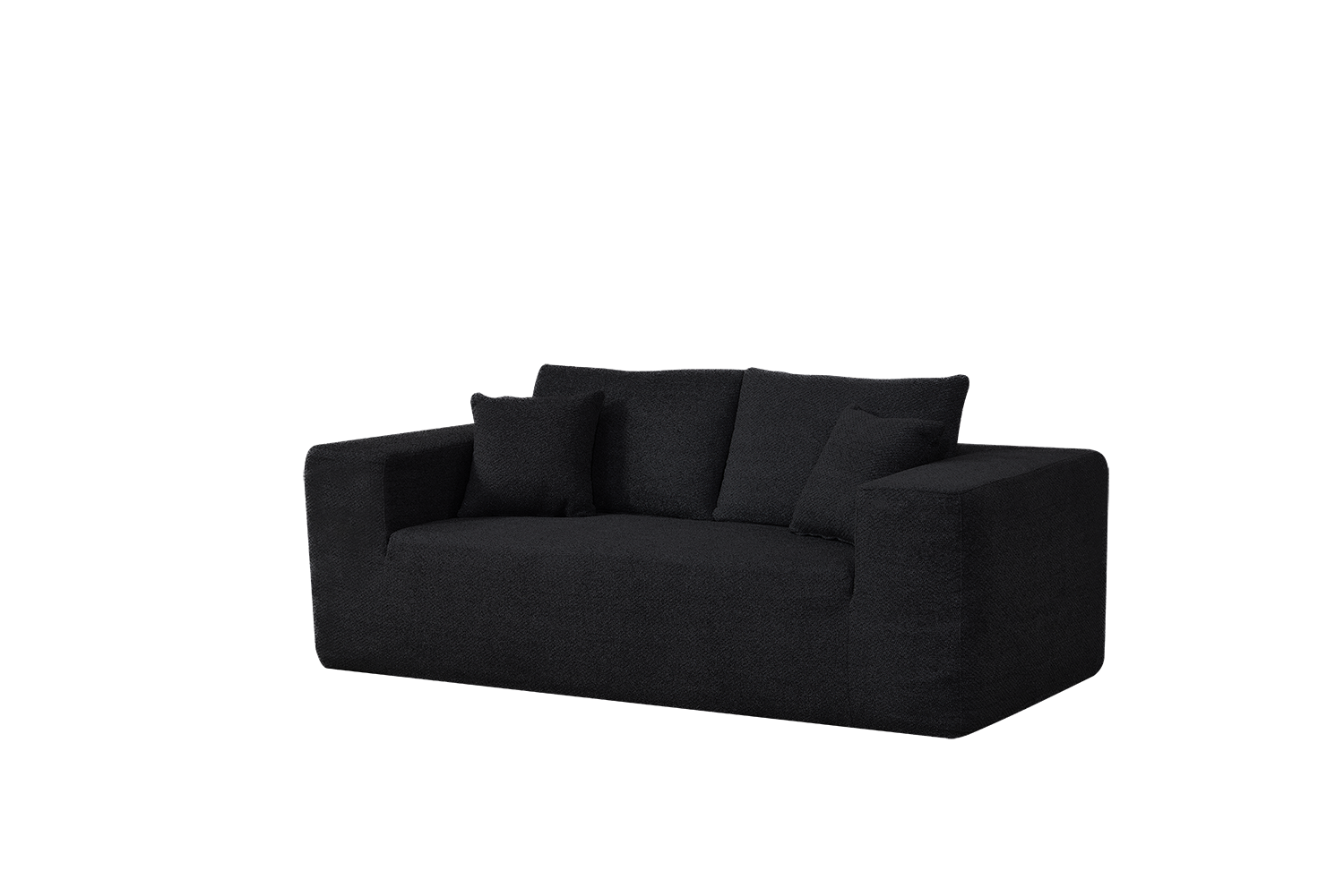 Elegant flex Black Double-Seat Sofa