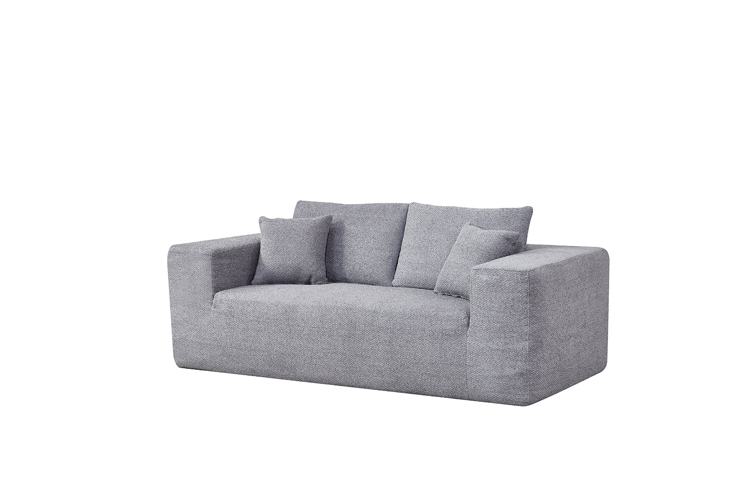 Elegant flex Grey Double-Seat Sofa Loveseat