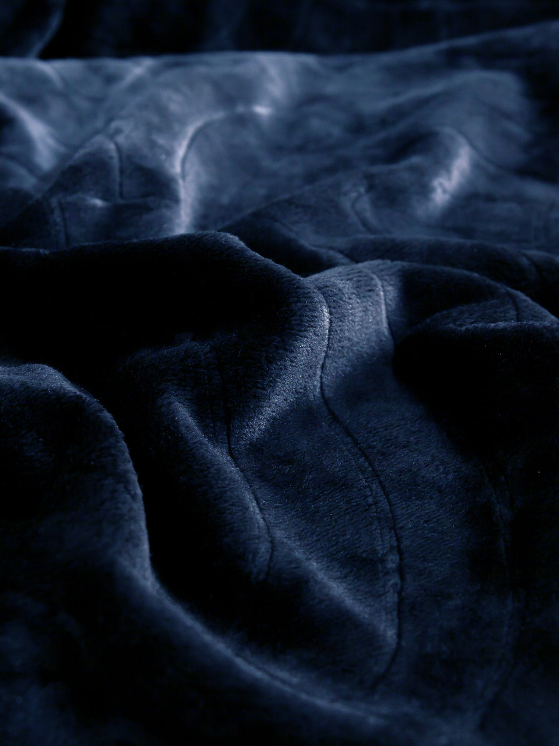 Flannel Fleece Blanket-Navy