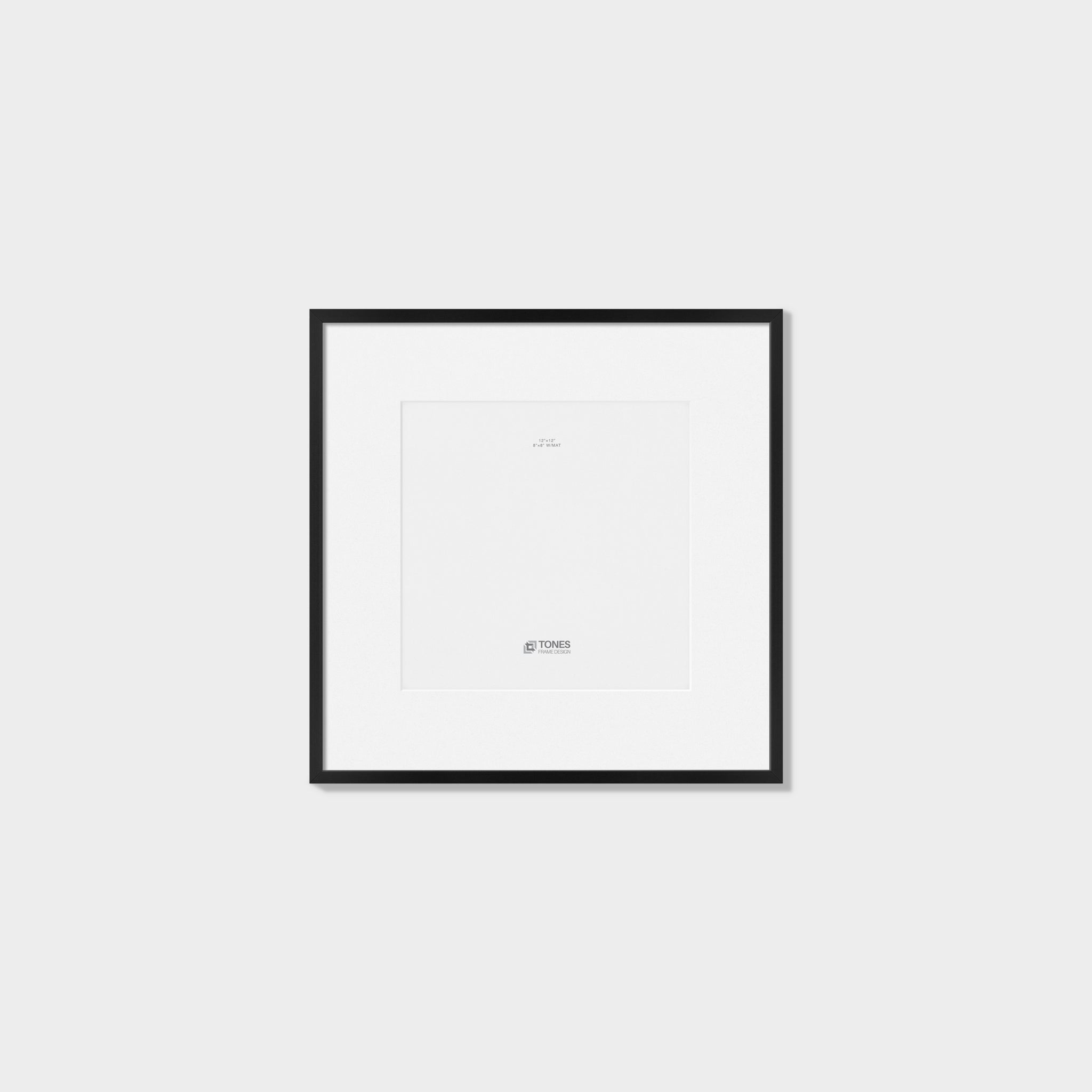 12''x12''  Square Metal Picture Frame_black colour | Tones Frame Design