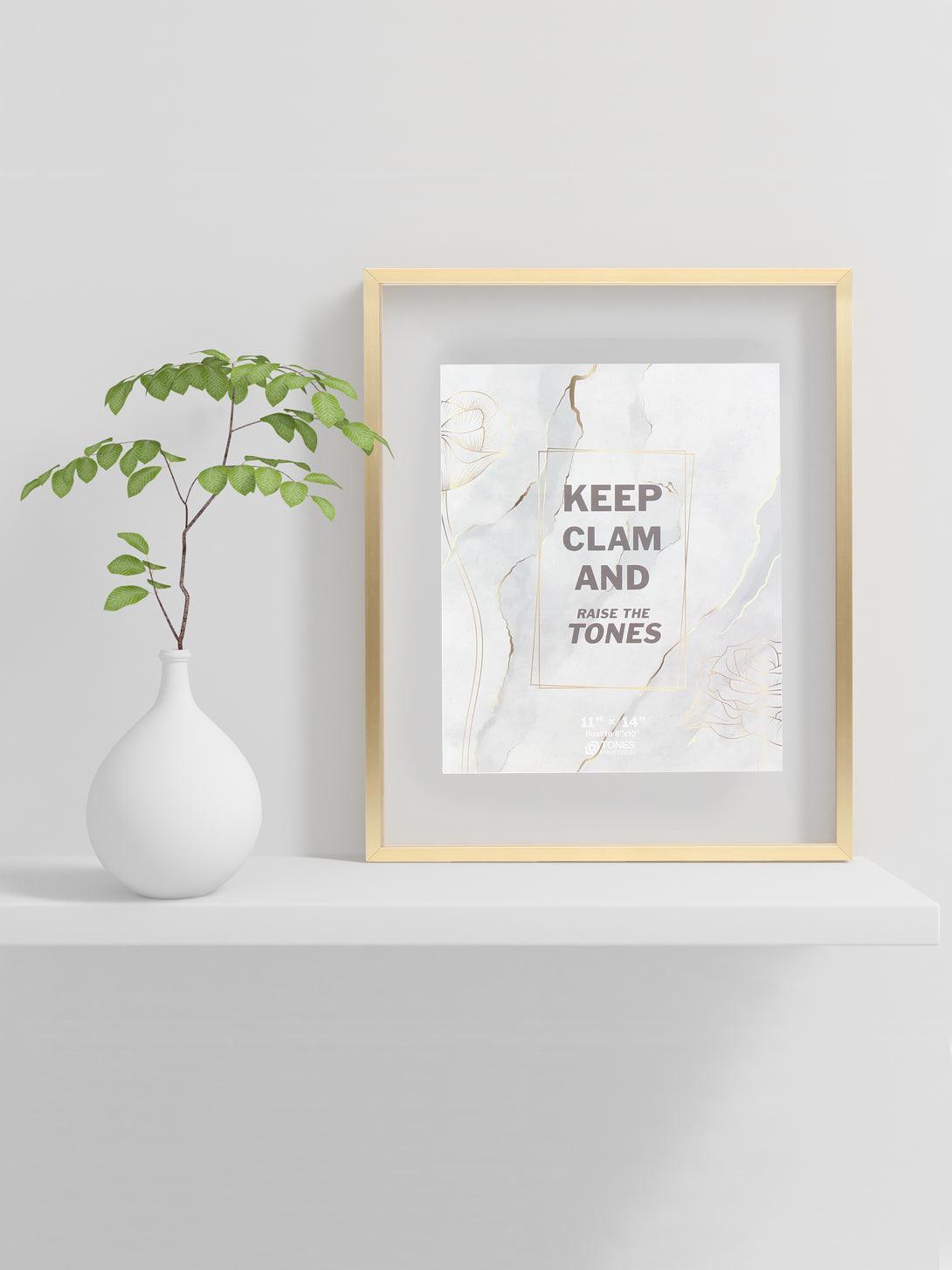 TONES FRAME DESIGN _Metal picture frames_ 11x14 photo frame_Wall Decor_Color Gold