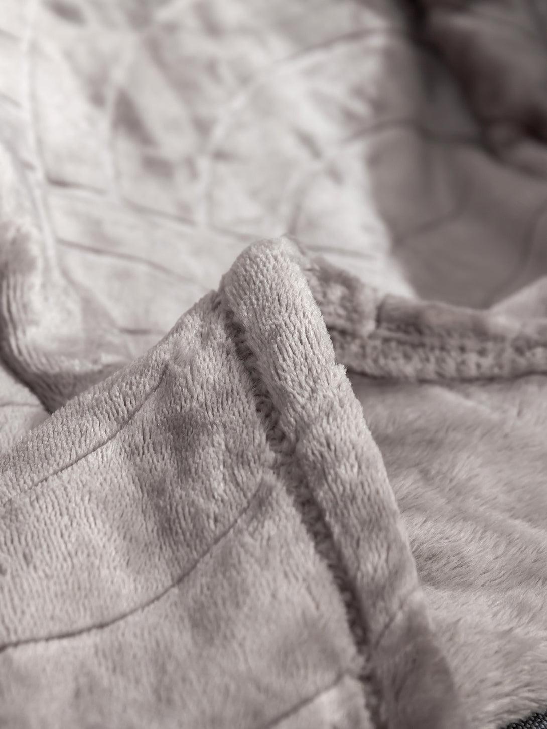 Flannel Fleece Blanket-Taupe