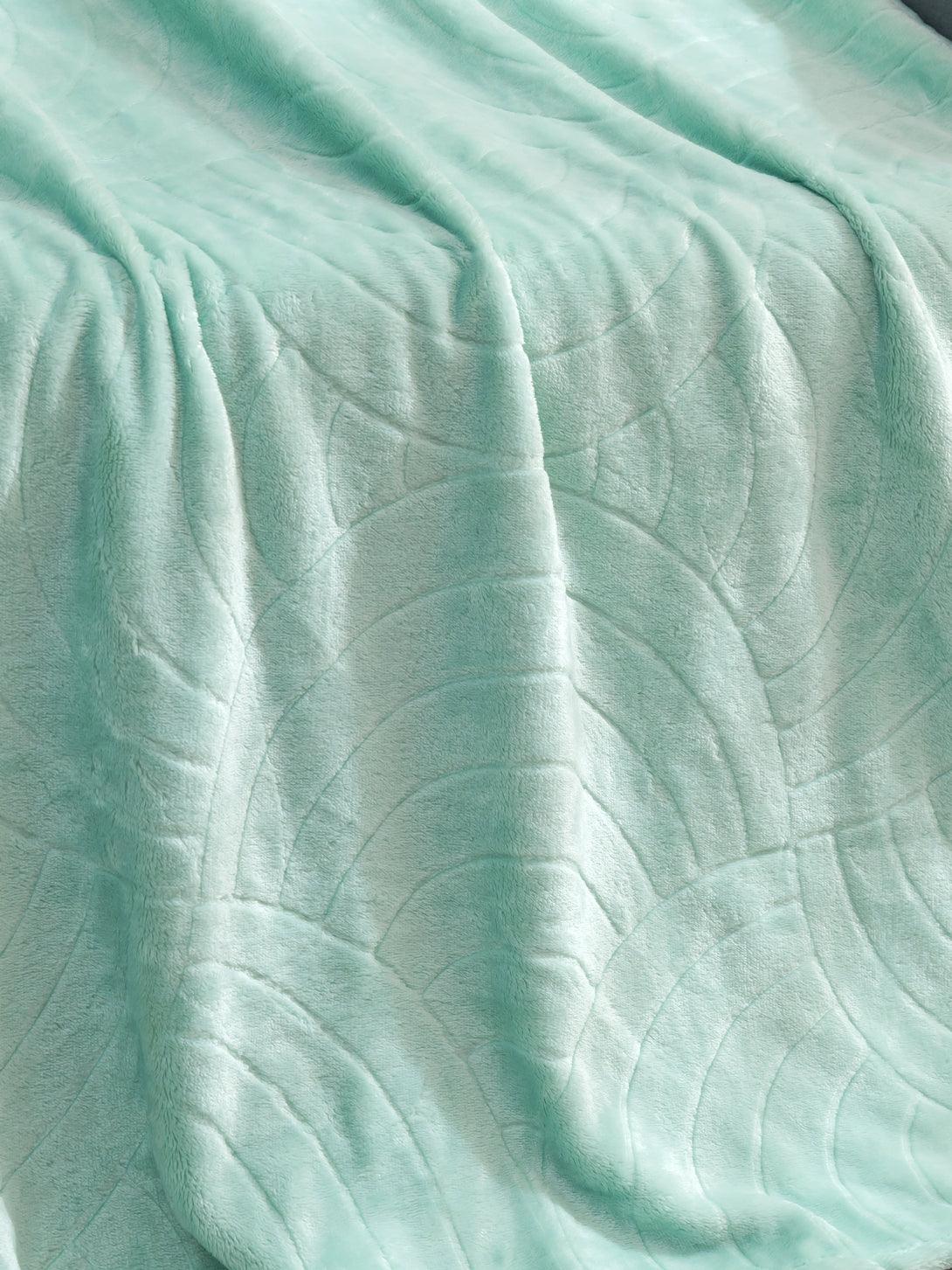 Flannel Fleece Blanket-Green