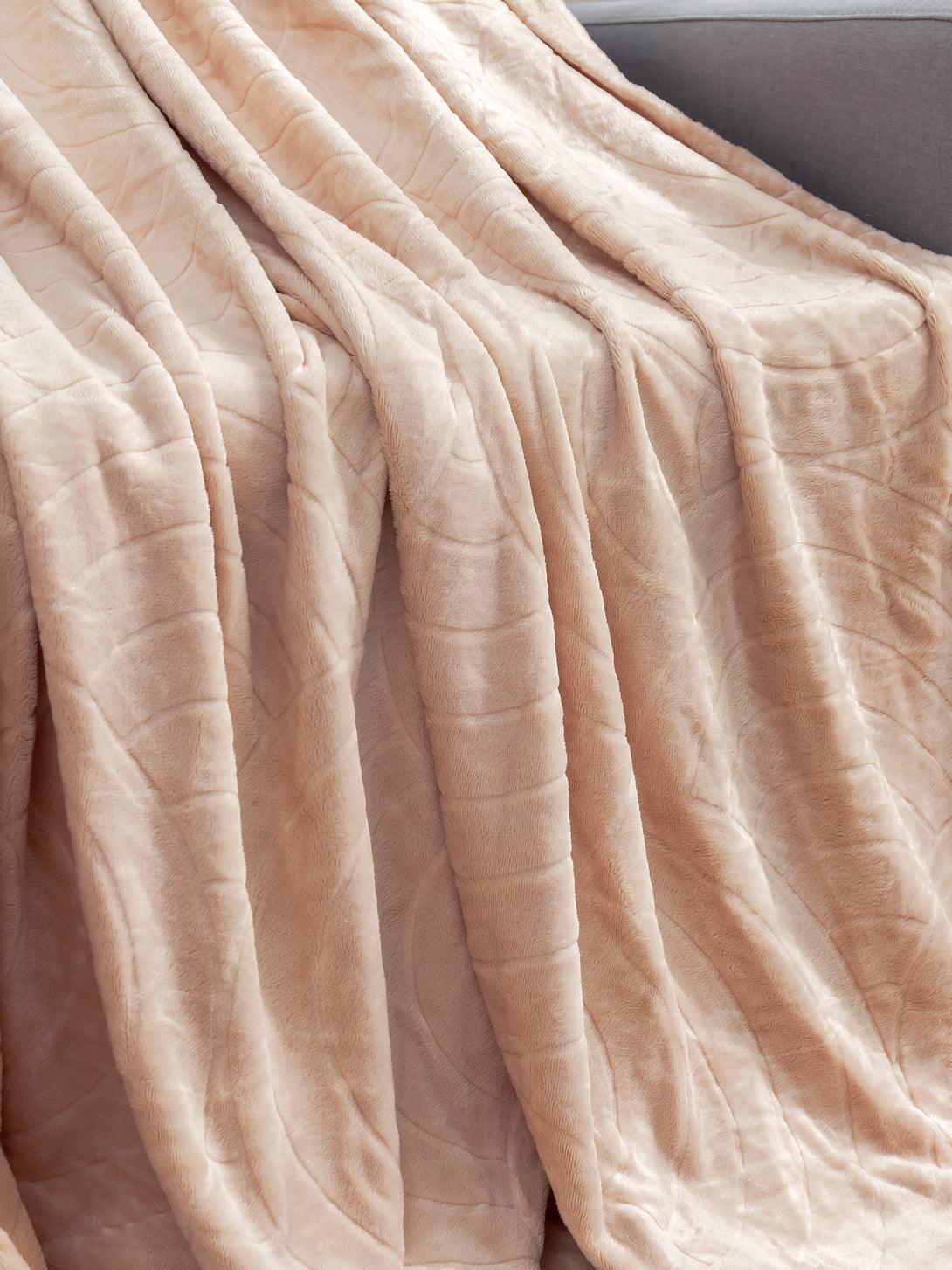 Flannel Fleece Blanket-Rose Pink